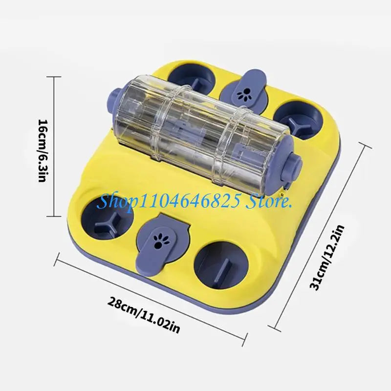 Pet Feeder Puzzle Roller Toy (Adjustable Difficulty, Mental Enrichment)