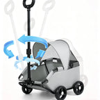 Sun Shade Pet Carriage Stroller for Small Pets — Lightweight Spacious Outdoor Carrier