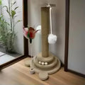 Tall Sisal Cat Scratching Post with Hanging Ball Toy