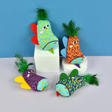 4-Piece Faux Feather Cat Toy Set — Interactive Bell Toys for Cats