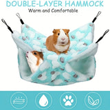 2-in-1 Cotton Hammock Bed for Small Pets & Birds — Warm Hanging Nest