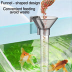 Acrylic Fish Feeder Tube (Transparent, Large-Capacity, Shrimp & Fish)