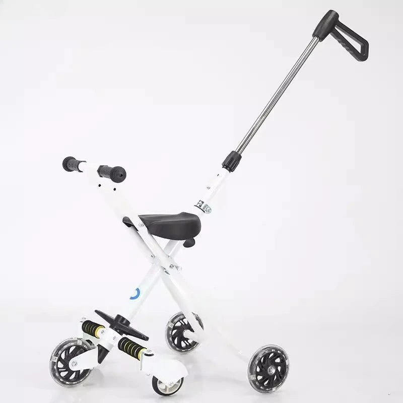 Reclining Ride-On Pet & Baby Stroller — One-Click Folding Lightweight Outdoor Travel Pushchair