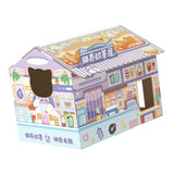 Milk Tea Cup Cardboard Cat House & Scratcher — Novelty Enclosed Bed