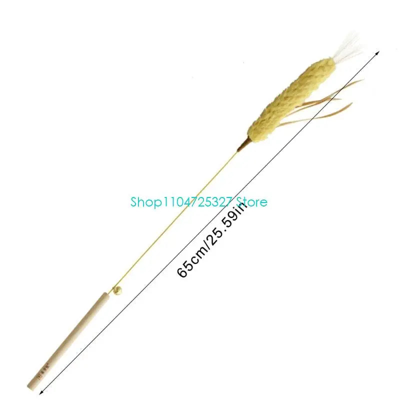 Bite-Resistant Straw Cat Chew Toy with Colorful Quills — Modifiable Interactive Cat Toy