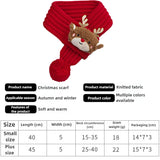 Pet Christmas Knitted Scarf (Snowman, Elk & Santa Designs)