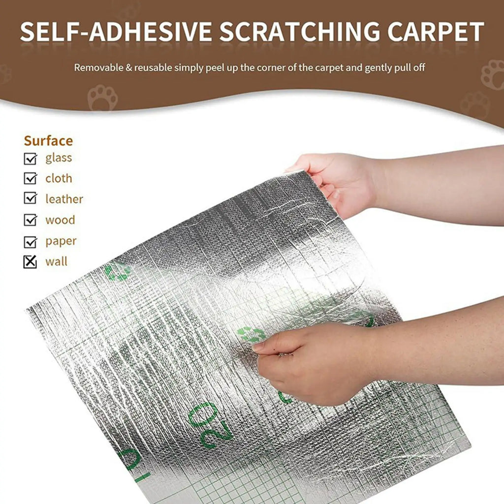 Trimmable Cat Scratch Mat for Cat Tree & Wall Furniture — Sisal Shelf & Step Replacement