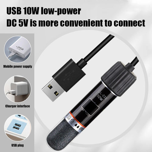 USB Mini Aquarium Heater 26°C Constant Temp 10W