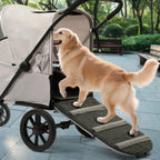 Single-Press Fold Soft-Sided Ventilated Dog Stroller — Quick-Fold Portable Pet Carrier