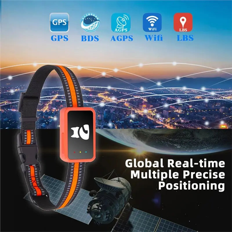 A25F 4G Smart GPS Pet Tracker with Apple Find My Collar for Dogs & Cats - Waterproof