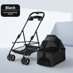 Lightweight Foldable Pet Stroller for Poodles, Cats & Small Breeds — Outdoor Travel Trolley