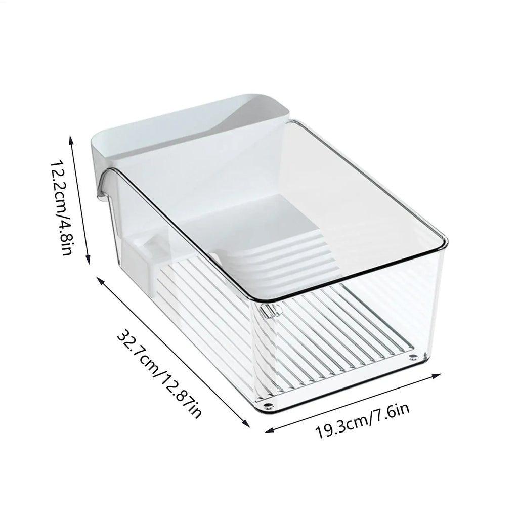 Transparent Turtle Tank with Basking Area — All-in-One Terrarium for Turtles & Crabs
