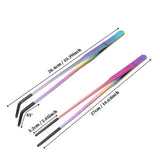 Stainless Steel Reptile Feeding Tongs — Soft-Tip Precision Tweezers