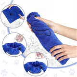 Quick-Drying Microfiber Dog Towel — Super Absorbent Bath Towel