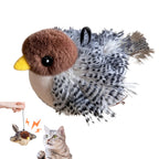 Touch-Activated Flapping Bird Cat Toy — Catnip Sandpiper Interactive Toy