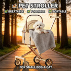 One-Click Foldable Separable Universal Pet Stroller for Dogs & Cats — Lightweight Portable Outdoor Travel