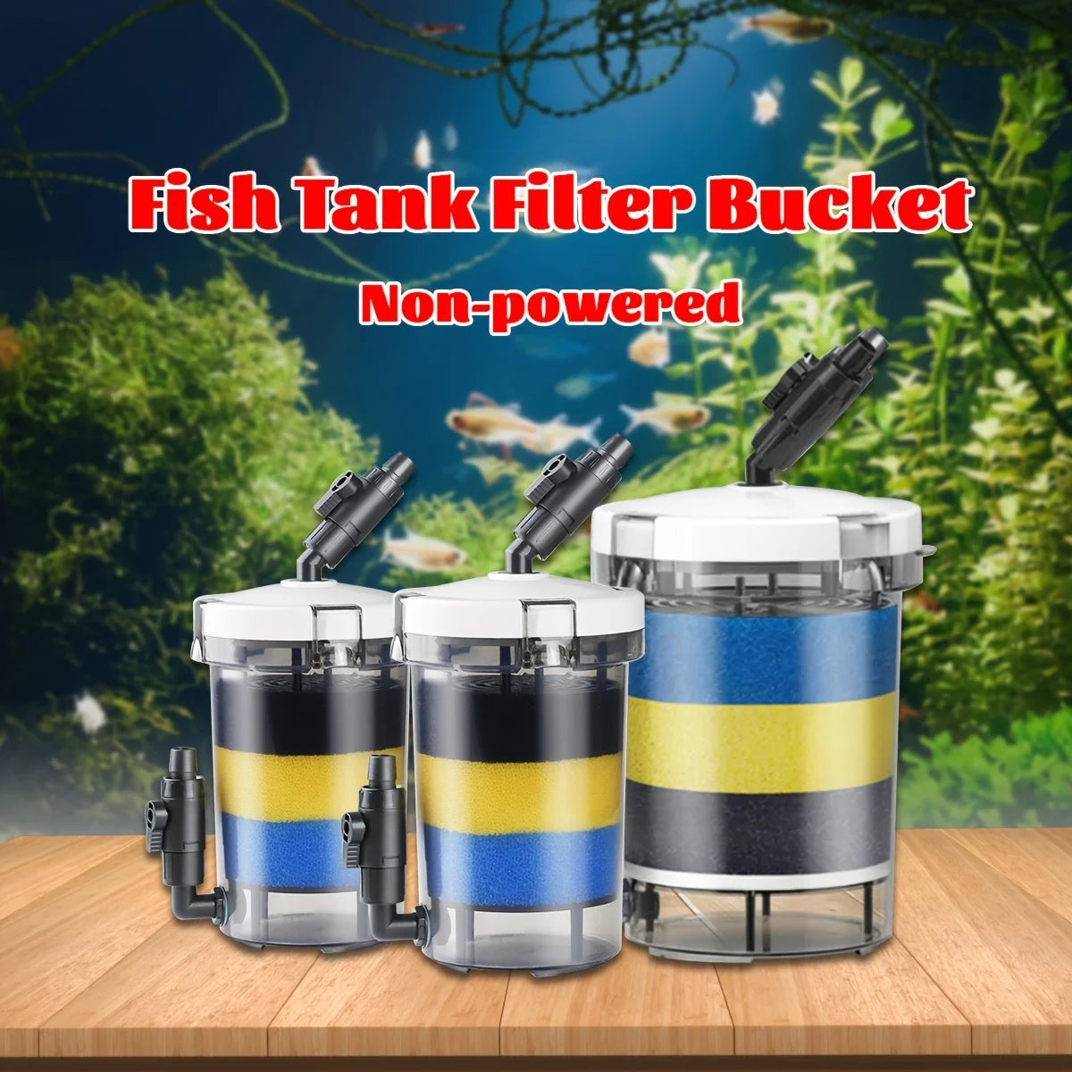 SUNSUN External Aquarium Filter Canister (Silent, Freshwater & Saltwater, 55 Gal)
