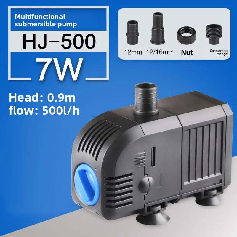 HJ Series Submersible Fountain Pump (500–3000L/H, Adjustable Flow)