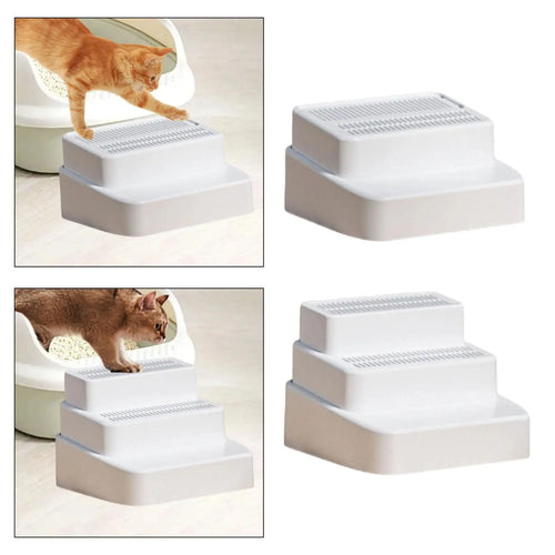 Multi-Function Cat Litter Box Steps & Ramp, Washable