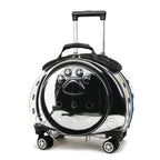 Transparent Space Capsule Pet Backpack & Luggage Bag — Large Capacity Multi-Purpose Carrier for Cats & Small Dogs