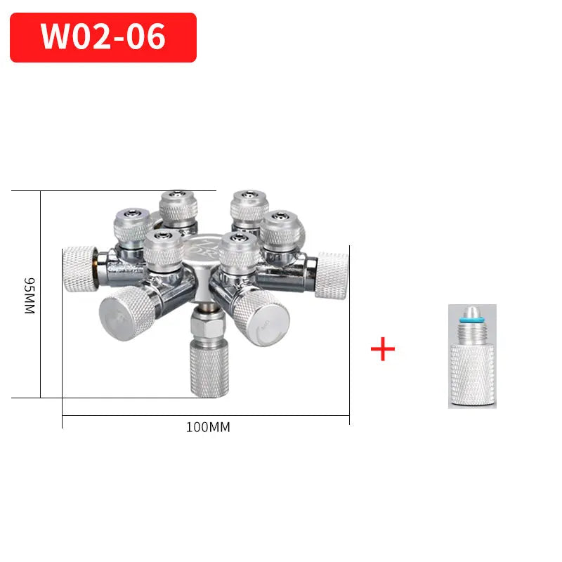 ZRDR Stainless Steel CO2 Distributor Splitter Multi-Way