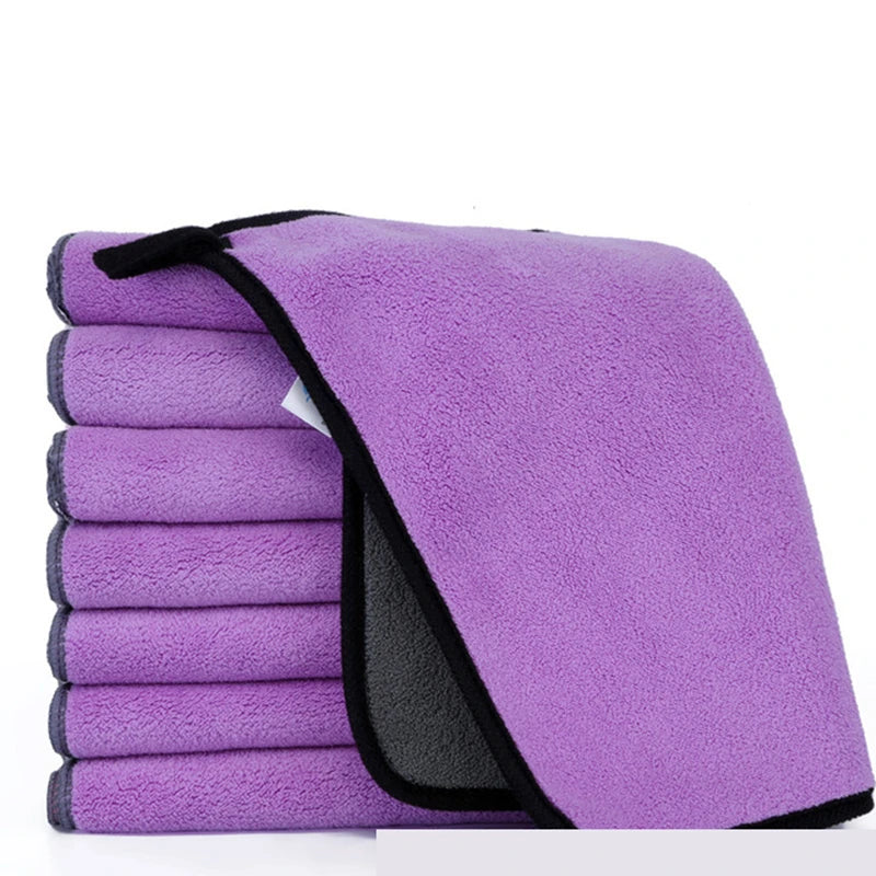 Soft Lint-Free Pet Bath Towel — Thick & Quick-Drying
