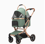 carrinho pet Foldable 4-Wheel Eco-friendly Pet Stroller Quick One-Hand Folded Portable Pet Bag Travel Carrier for Small/Medium D