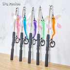 Telescopic Fishing Rod Cat Teaser Wand — Extendable Kitten Play Toy