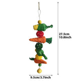 Small Pet Chew Toy Set — Apple Branch & Grass for Dental Health