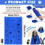 Quick-Dry Pet Bath Towel — Soft Absorbent Cotton for Dogs & Cats