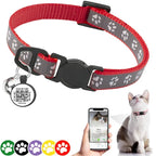 Reflective Cat Collar with QR Code ID Tag