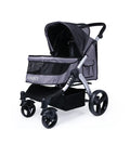 Large Luxury Foldable Pet Stroller Cart for Big Dogs & Multiple Cats — Portable Outdoor Walking Cart