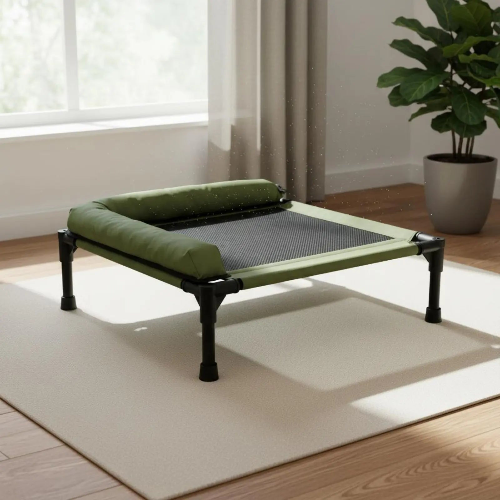 Raised Cooling Pet Cot for Small Dogs, Washable