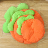 Carrot-Shaped Pet Sleeping Mat — Soft Breathable Bed for Small Animals