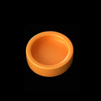 Ceramic Anti-Escape Feeder Bowl — Round & Fan-Shaped Dish for Lizards & Bearded Dragons