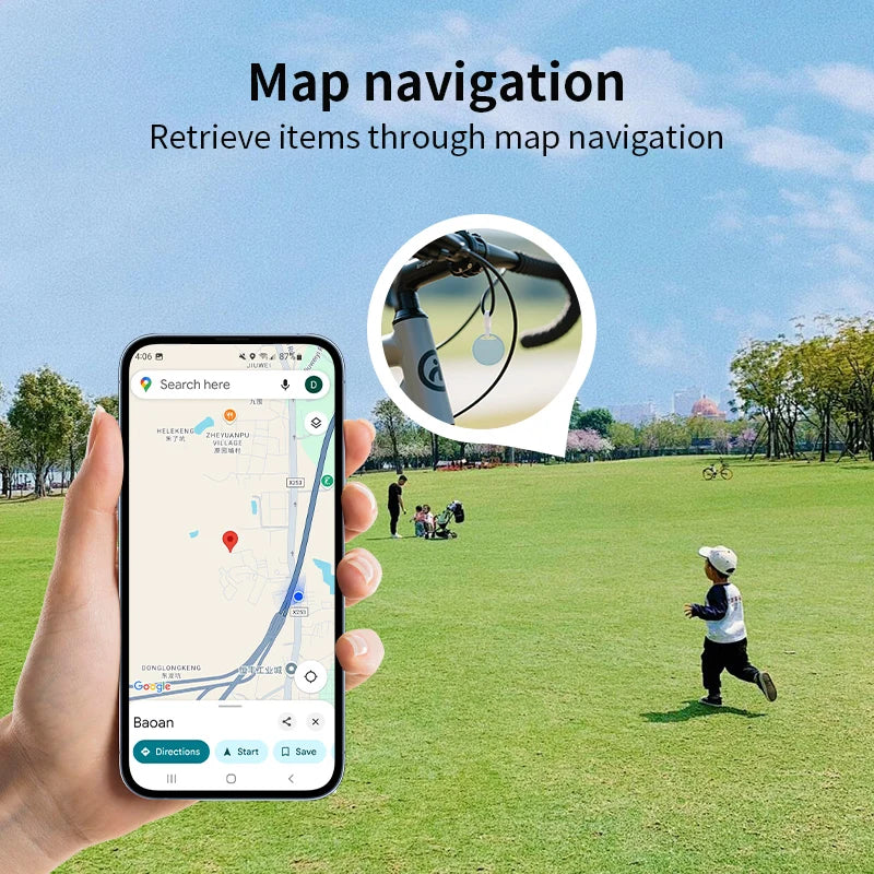 Mini Bluetooth GPS Smart Tracker for Google Find Hub - Anti-Loss for Pets & Keys