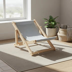 Wooden Cat Recliner Chair with Adjustable Swing Bed