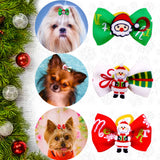 Christmas Puppy Hair Bows (10, 20 or 30 Piece Pack)