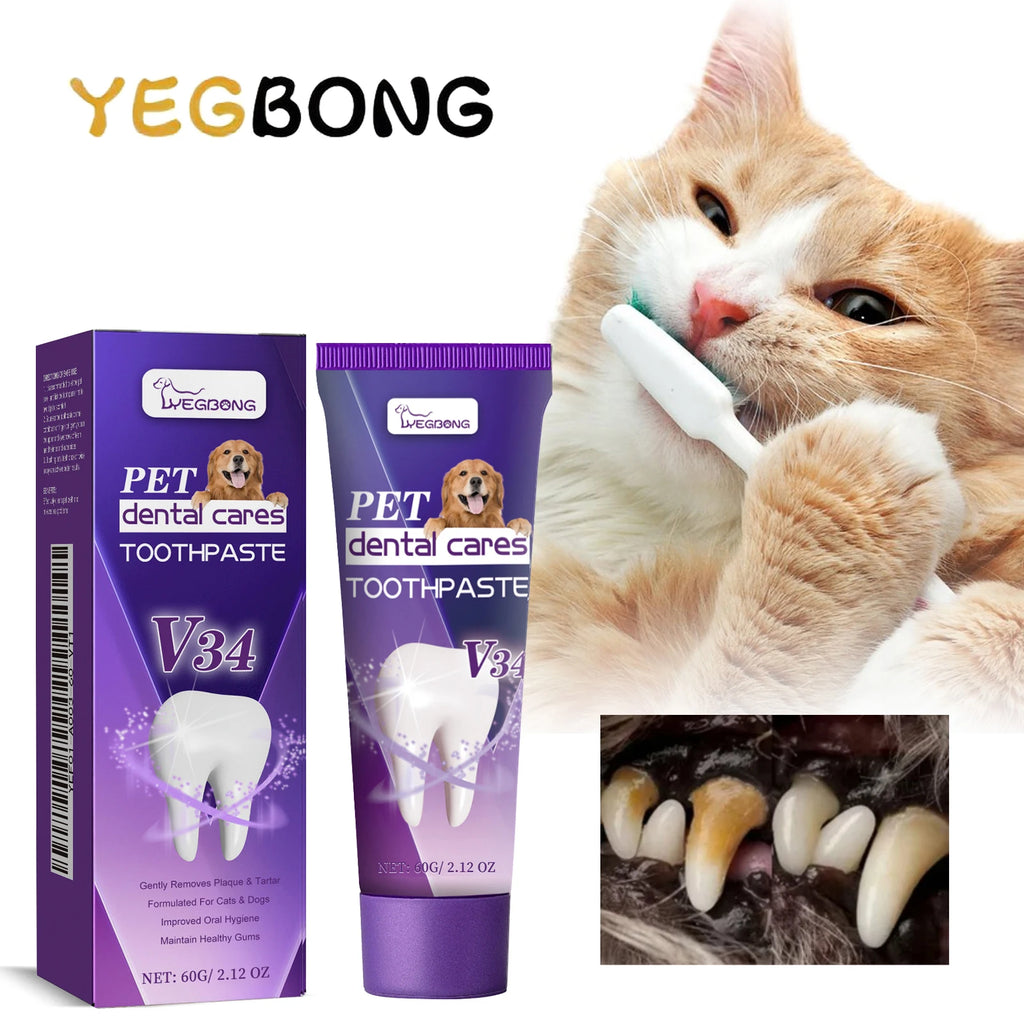 V34 Hypoallergenic Pet Toothpaste — Gum Care & Fresh Breath Formula