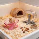 Silent Flying Saucer Exercise Wheel — Quiet Runner for Hamsters