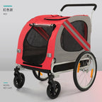 2-in-1 Bike Pet Trailer & Stroller for Dogs & Cats with Large Space — Durable Easy-Ride Carrier