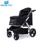 Large Luxury Foldable Pet Stroller Cart for Big Dogs & Multiple Cats — Portable Outdoor Walking Cart