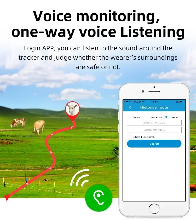 4G Solar GPS Livestock Tracker for Cattle, Sheep, Horses & Camels - Waterproof