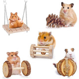 Wooden Molar Chew Toy Set — For Rabbits, Guinea Pigs & Small Pets