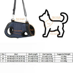Dog Sling Carrier with Pockets (Breathable Mesh, Adjustable Strap)