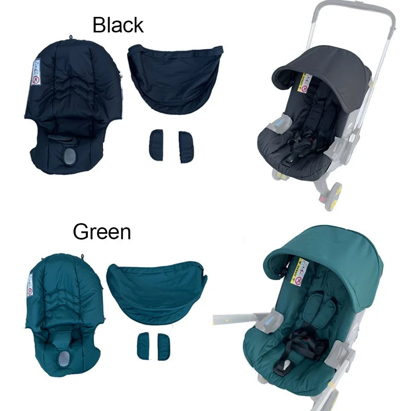 Stroller Accessories Kit — Seat Cushion, Canopy Sunshade & Change Kit for Doona & FooFoo Car Seat Strollers