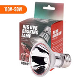 UVA+UVB Reptile Basking Lamp — Full-Spectrum Heat Bulb, 25W/50W, 110V/220V