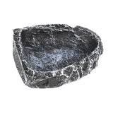 Reptile Rock Feeding Bowl — Realistic Stone Design for Bearded Dragons