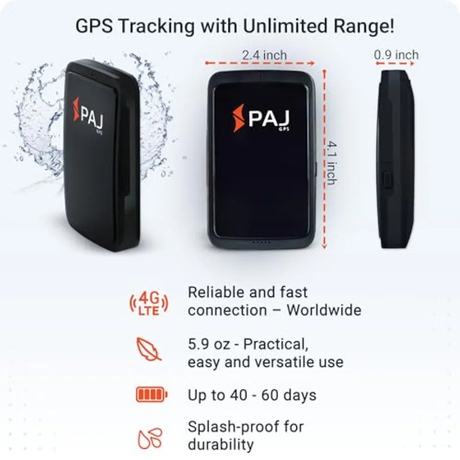 PAJ Allround Finder 4G GPS Tracker - Cars, Motorcycles & Seniors SOS