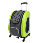 Multi-Carry Breathable Pet Suitcase & Cat Backpack — Foldable Portable Outdoor Bag for Dogs & Cats